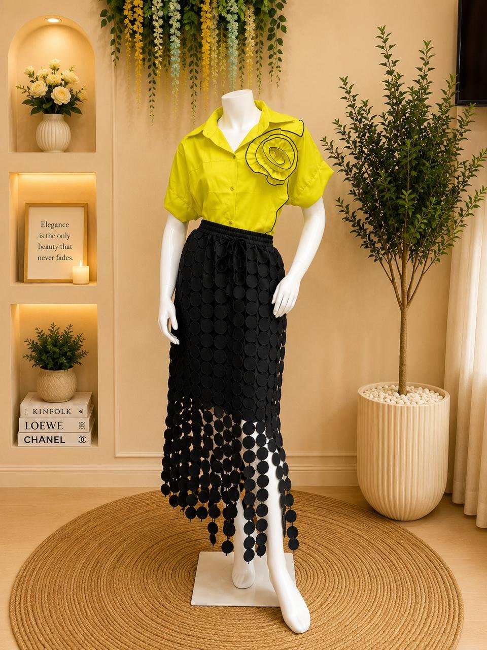 Crochet Diagonal Stripe Dress